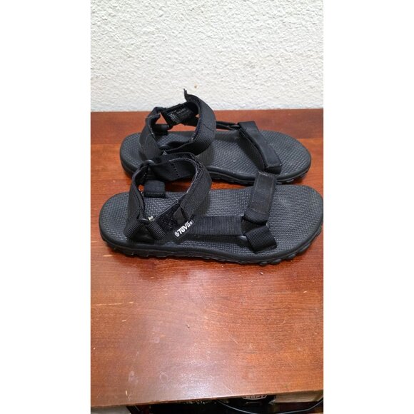 Teva Women's Black Adjustable Strap Hiking Sandals Size 9 - Picture 3 of 8